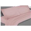 Passione per le tele Completo Letto Lenzuola Cotone Percalle, Lenzuola e 2 Federe da Letto, 100% Cotone Made In Italy, Biancheria da Letto Tinta Unita (matrimoniale, cipria)