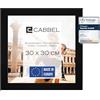 CABBEL Cornice 30x30 cm, nera, robusta cornice in legno MDF, vetro Plexi infrangibile, da appendere, ideal