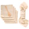 Fililogor Tovaglioli di lino 6pack, 100% Cotone Tovaglioli con Frangia, Tovaglioli da Tavola Cotone 42 x 42 cm per Decorazione da Tavolo, Matrimonio, Cena, Caffè, Ristorante