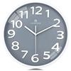 Lafocuse 30cm Orologio da Parete Numeri 3D Grande, Grigio Moderno Silenzioso Facile da Leggere, Orologio da Muro senza Ticchettio per Cucina Camera da Letto Soggiorno Ufficio