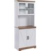 HOMCOM Credenza Cucina in MDF con Armadietti a 2 Ante e Piano di Lavoro, 80x39.5x176 cm|Aosom
