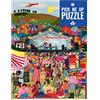 Talking Tables Puzzle da 1000 pezzi musicali per adulti con poster abbinato e foglio di curiosità | Immagine colorata, compleanno, regali per gli amanti della musica, Colore Blu, PUZZ-PMU-FESTIVAL