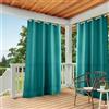 TOWN & COUNTRY BASICS Exclusive Home - Tende con occhielli in cabana massiccia, 54 x 108 cm, 2 pezzi, colore: Verde scuro