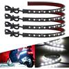 Keiurot Bianco Flessibile Impermeabile LED Striscia di Luce Dell'automobile Interno Striscia impermeabile sotto la Cassa per Moto 12V Auto Moto 5050-18SMD 32CM LED
