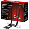 MERCUSYS TP-Link MA80XE PCIe Adattatore AX3000Mbps WiFi 6 Bluetooth 5.2, Chipset Intel Wi-Fi 6, WPA3, MU-MIMO, OFDMA, Scheda WiFi PC Fisso, Supporta Windows 10, 11