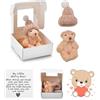 Yizemay ATeddyBear - Peluche da donna, con orsetto tascabile, con scritta Thinking of You Get Well Soon, regalo positivo per bambini (A)