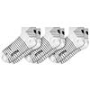 Erima Pacco da 3 Paia di Calzini Corti Calze, Unisex bambini, Bianco, 31-34
