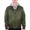 ALPHA INDUSTRIES Alpha, Giacca Uomo, Verde, Large
