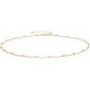 CERSLIMO - Collana girocollo in argento Sterling 925 placcato oro/oro rosa, senza ciondolo, per donne e ragazze, Argento Dorato,