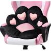 LANPEW Cuscino per zampe di gatto seduta carino Cuscino per sedia divano pigro Decorazione per esterni Pavimento caldo Cuscino Tappetino caldo delicato sulla pelle (60x60cm, Cuore nero)