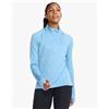 2XU Ignition 1/4 Zip Maglietta a Maniche Lunghe, Mirage/Silver Reflective, XL Donna