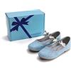 ELSA & ANNA Scarpe da Principessa per Ragazze - Scarpe con Tacco 3cm - Scarpe per Costumi Elsa Glitterate per Feste e Compleanni - Tacchi Alti per Bambini (SH2210)