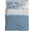 PENSIERI DELICATI Telo Copridivano 180 x 290 cm Made in Italy, Telo Copritutto 100% Cotone Puro, Fantasia Palloncini Azzurro, Ideale come Telo Arredo, Salvadivano o Copriletto Estivo (1 Piazza)