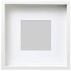 Ikea, Sannahed - Cornice per foto, dimensioni interne 25 x 25 x 4 cm, dimensioni esterne 27 x 27 cm, con passepartout, bianco