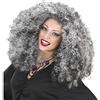 W WIDMANN MILANO Party Fashion - 6384W - Parrucca strega, grigia, Halloween, carnevale, festa a tema