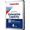 Toshiba 4TB Enterprise Internal Hard Drive - MG Series 3.5' SATA HDD Mainstream server and storage, 24/7 Reliable Operation, Hyperscale and cloud storage (MG08ACA16TE)