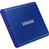 Samsung Disco rigido SSD esterno Samsung T7 2TB PCIe NVMe USB 3.2 Colore BLU MU-PC1T0H/WW