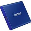 Samsung Disco rigido SSD esterno Samsung T7 1TB PCIe NVMe USB 3.2 Colore BLU MU-PC1T0H/WW