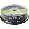 CD-RW 700MB 12x Cake 10pz VERBATIM SERL ReWritable - 43480