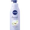 NIVEA Olio In Lozione Cocco e Monoi (400 ml), Lozione Corpo Reintegrante con un Profumo Di Cocco Tropicale e Potente Olio Monoi, Crema Idratante, Crema Corpo NIVEA