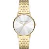 Armani Exchange Orologio Donna, movimento a tre lancette, cassa in acciaio inossidabile oro 36 mm con bracciale in acciaio inossidabile, AX5579