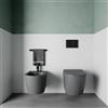 Parama Sanitari sospesi in ceramica rimless grigio opaco: vaso, bidet e copriwc soft-close | Vienna