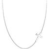 Elli Collana con Ciondolo Croce Religione Fede Tendenza da Donna, in Argento 925, Argento, Misura 45
