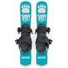 Snowfeet Mini sci corto per neve | Snowblade Skiboards | Snowfeet | 65 cm (per scarponi da snowboard | Turchese)