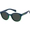 Polaroid PLD 8040/S Rnb/M9 Blue Green 44 Occhiali, Unisex-Bambini e Ragazzi