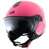 Astone Helmets - MINIJET S SPORT monocolor - Casque jet compact - Casque de moto look sport - Casque de scooter mixte - Casque en polycarbonate - Gloss pink M