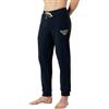 Emporio Armani Pantaloni da Uomo in Pile Corduroy Felpati, Blu Marino, S