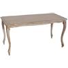Vicentini arreda TAVOLINO DA FUMO E SALOTTO IN LEGNO SHABBY CHIC MOD PARIS RETTANGOLARE BIANCO ANTICATO