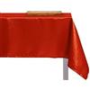 INTRECCI Tovaglia Antimacchia di Natale Rettangolare o Rotonda Tessuto Brillantini con Lurex più Colori e Misure, Tovaglia Natalizia Resistente Alle Macchie (10/12 POSTI 140x230 cm, Rosso/Glitter)