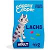 Edgard Cooper Edgard & Cooper - Cibo secco per gatti (salmone, 4 kg), senza cereali, pieno di pesce fresco e ingredienti naturali, adatto per gatti sterilizzati e attivi
