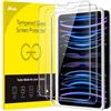 JETech Pellicola Protettiva per iPad Pro 12,9 Pollici (Modello 2022/2021/2020/2018, 6a/5a/4a/3a Generazione) con Strumento di Installazione Facile, Vetro Temperato, HD Chiaro, Pacco da 2