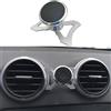 Cookiss Porta Cellulare Magnetico Compatibile con Audi A3 8P e Audi S3 8P adatto per smartphone e GPS con supporto per cellulare per auto, visione regolabile a 360 gradi (Silver)