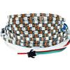Tesfish WS2812B Striscia LED 5V, 5mm Ultra Stretto Nero PCB RGB Strisce Pixel 5m 5050 300 LEDs IP30 Flessibile Pieno di Colori Nastri Intelligente per Decorazione Pubblicitaria Progetti DIY