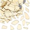 PH PandaHall 180pz Oro Cucire su Specchio Perline Irregolari Specchiati Strass Pietra Cucire su Specchio Pezzi con Fori per Costume Fai da Te Festa di Ballo Sera Abiti da Ballo di Vino Scarpe Borse