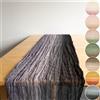 Halbach Seidenbänder Runner da tavola multicolore, larghezza: 70 cm, lunghezza: 300 cm, tovaglia con gradiente, sottile, effetto cotone, per matrimoni, colore: grigio/nero