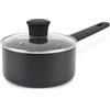 Russell Hobbs RH02839EU7 - Pentola antiaderente da 16 cm, padella a induzione, coperchio in vetro temperato e sfiato per vapore, ad alte prestazioni, facile da pulire, piccola/senza olio, manico
