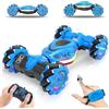 Dysaim Macchina Telecomandata RC Stunt Car 4WD Auto Telecomando 360° Rotazione Acrobatica 2.4GHz Drift Auto 2 Batteria Musica Macchina Radiocomandata per Bambini Giocattoli Natale Regalo da 6-12 anni