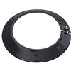 S&M Abbellimento nero vetrificato 900°C-Ø120 mm-Rosone per condotti di stufe e caminetti