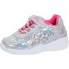 Disney Principessa Ragazze Formatori Olografico Argento Scarpe Sportive Bambini Scarpe Da Corsa Scarpe Da Ginnastica Ariel Rapunzel, Argento e rosa., 32 EU