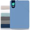 Dreamzie Lenzuolo Con Angoli - 140x90/200 - Microfibra Oeko Tex certificato - Blu Ceruleo - Lenzuola una Piazza e Mezza 140x190/200