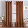 MIULEE Tende per Interni Tenda Camera da Letto Soggiorno Lino Finestre Con Occhielli Tenda a Pannello Traslucido Adatte Moderne Trasparente Tende Cucina Marrone caffè 140 x 245 CM