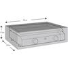 WERKA PRO Copertura Protettiva per Barbecue a Gas 82x59x25cm