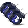 Pristar Nastro per Etichette Compatibile per Dynmo Etichette 12mm x 4m Nero su Bianco 91201 91221 S0721610 Nastro di Plastica Compatibile per Dynmo XR LT-100H LT-100T 200B 80 LT-110T Etichettatrice