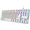 Trust Tastiera da gioco Trust 833W Thado TKL cablato Bianco [24738]