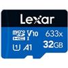 Lexar 32GB Scheda di memoria Lexar 633x microSDHC UHS-I Blu/Nero [933055]
