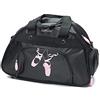 Sansha Borsa sportiva da ragazza con scomparto per scarpe, colore: nero
